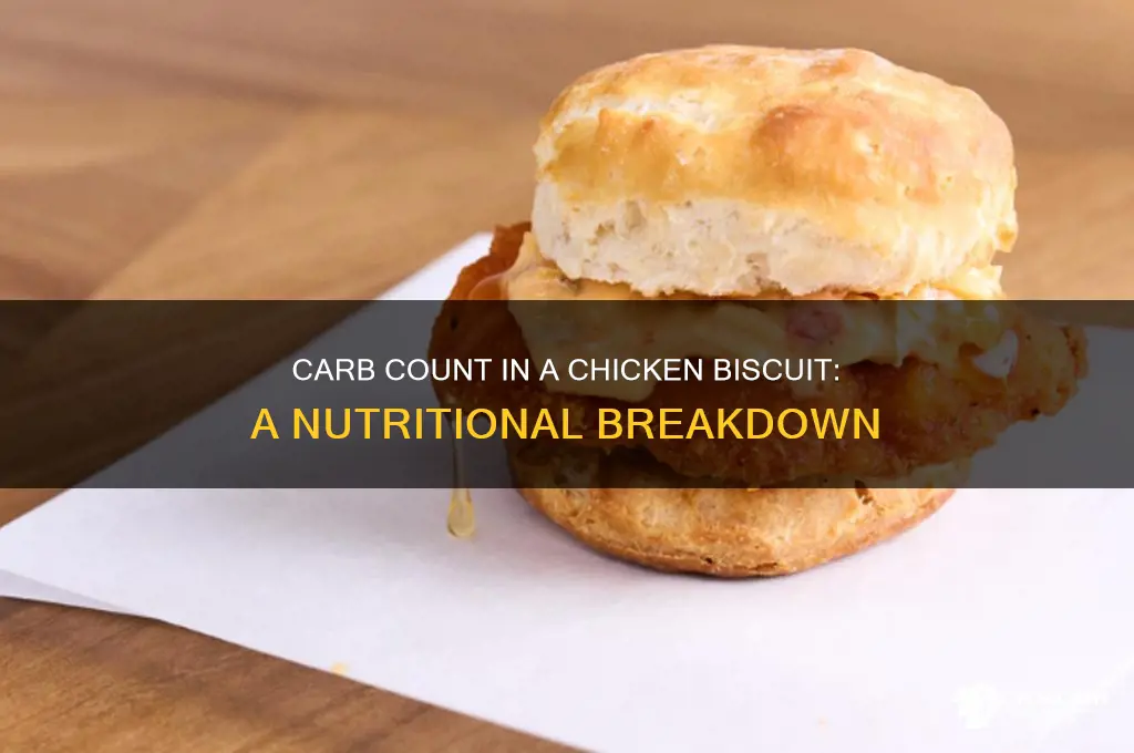 how many carbs are in a chicken biscuit