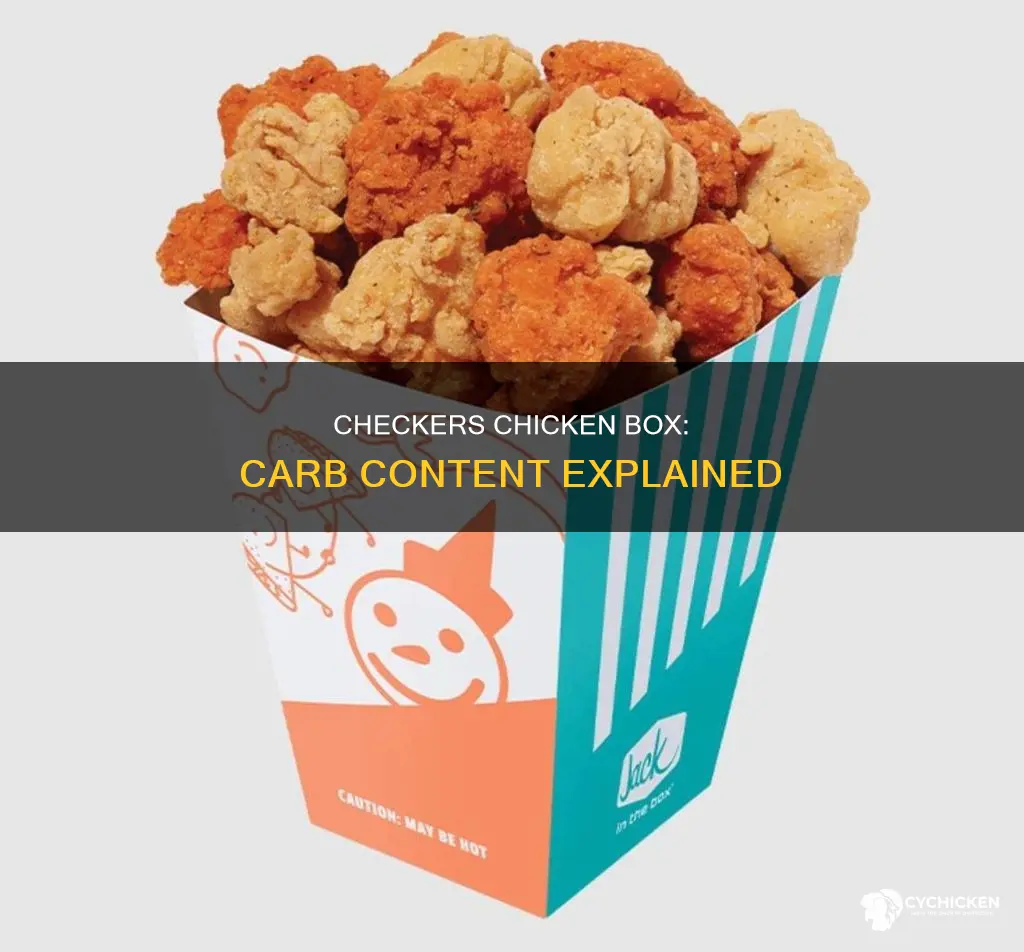 how many carbs are in a chicken box from checkers
