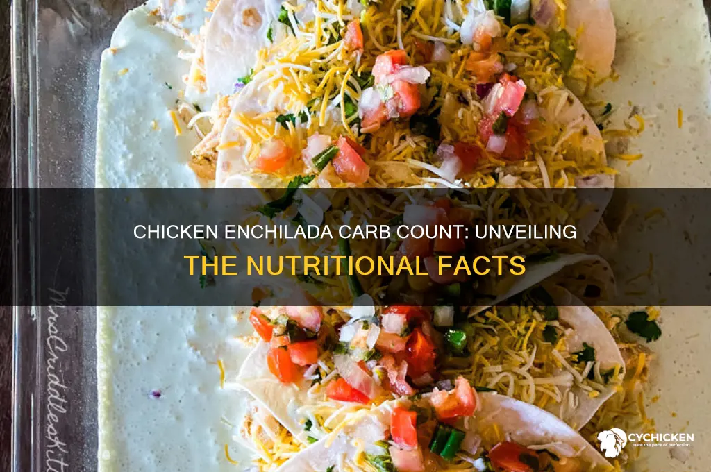 how many carbs are in a chicken enchilada