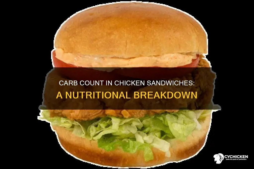 how many carbs are in a chicken sandwich