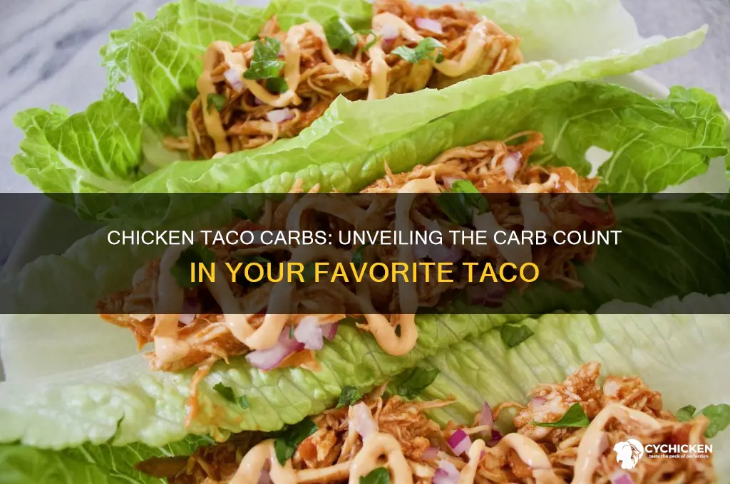 how many carbs are in a chicken taco
