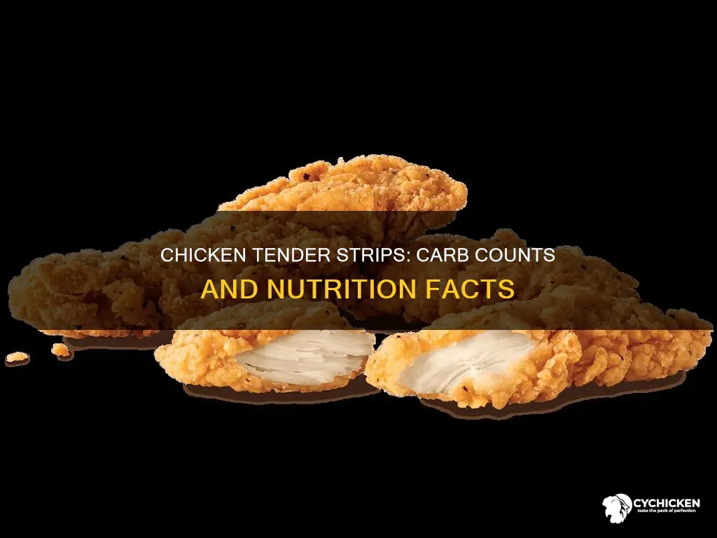 how many carbs are in a chicken tender strip