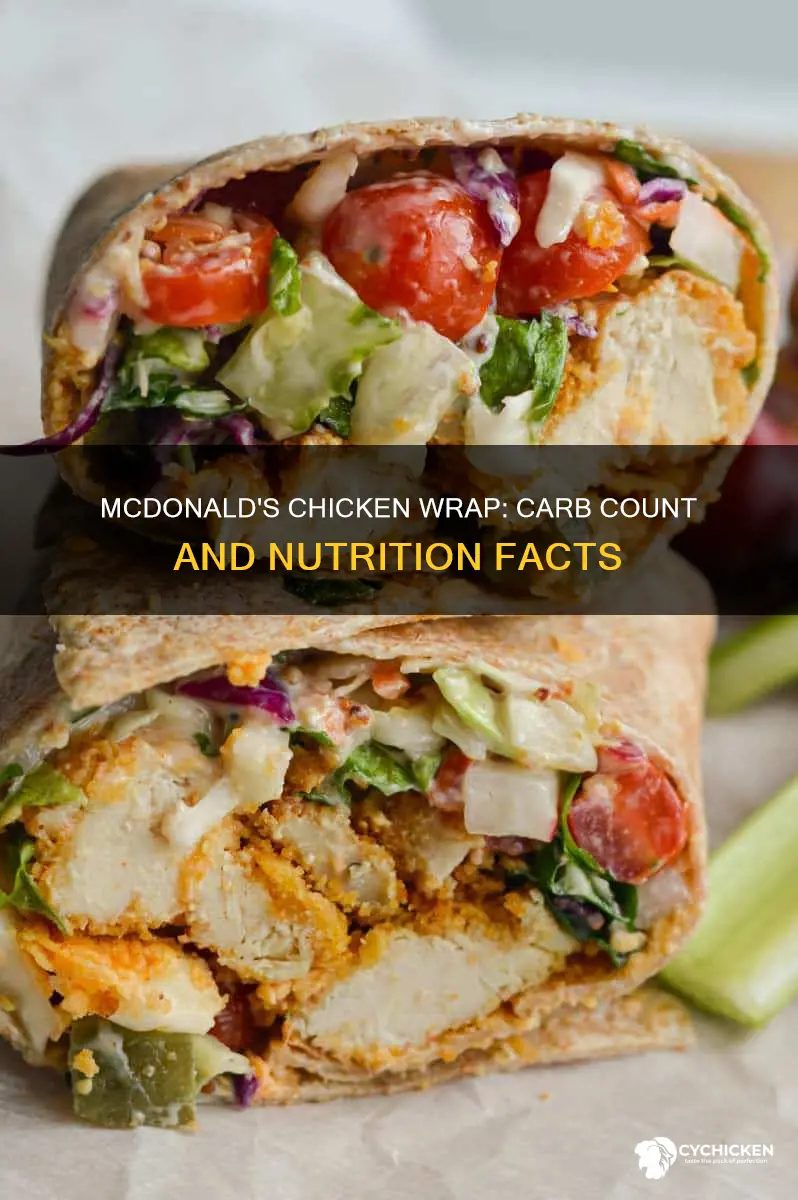 how many carbs are in a chicken wrap from mcdonalds