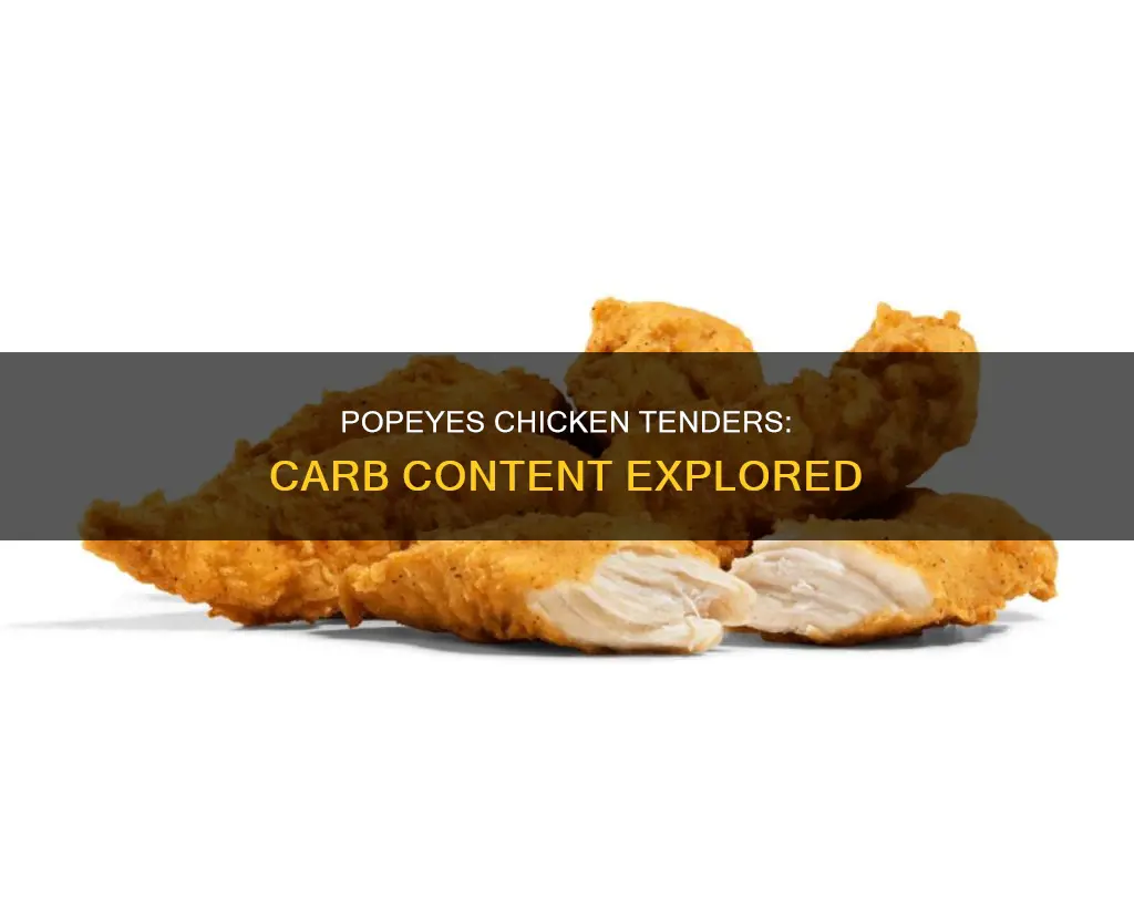 how many carbs are in a popeyes chicken tender
