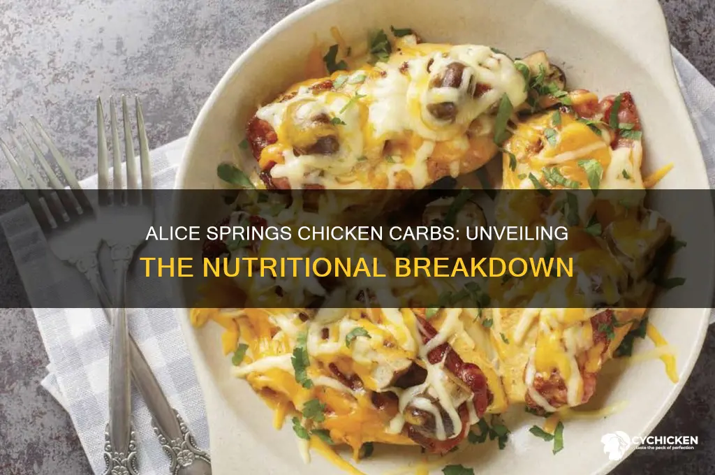 how many carbs are in alice springs chicken