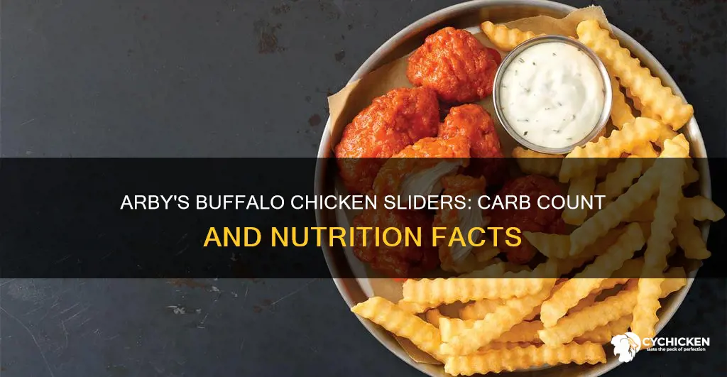 how many carbs are in arbys buffalo chicken sliders