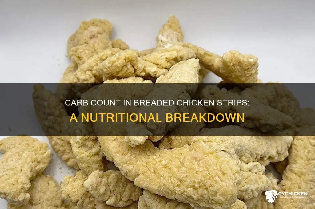 how many carbs are in breaded chicken strips