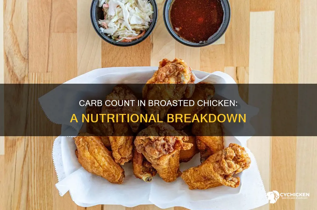 how many carbs are in broasted chicken