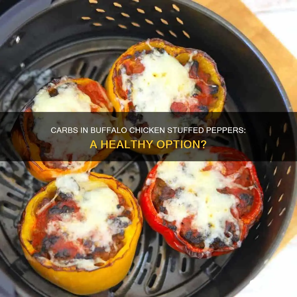 how many carbs are in buffalo chicken stuffed peppers