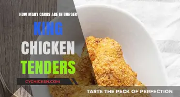 Chicken Tenders: Carb Counts at Burger King