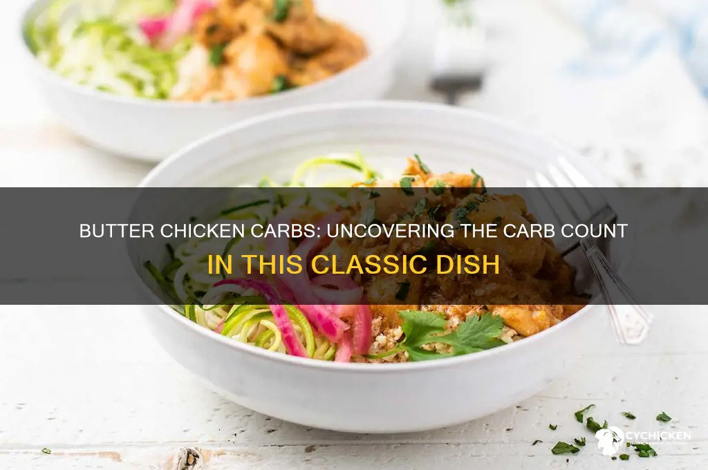 how many carbs are in butter chicken