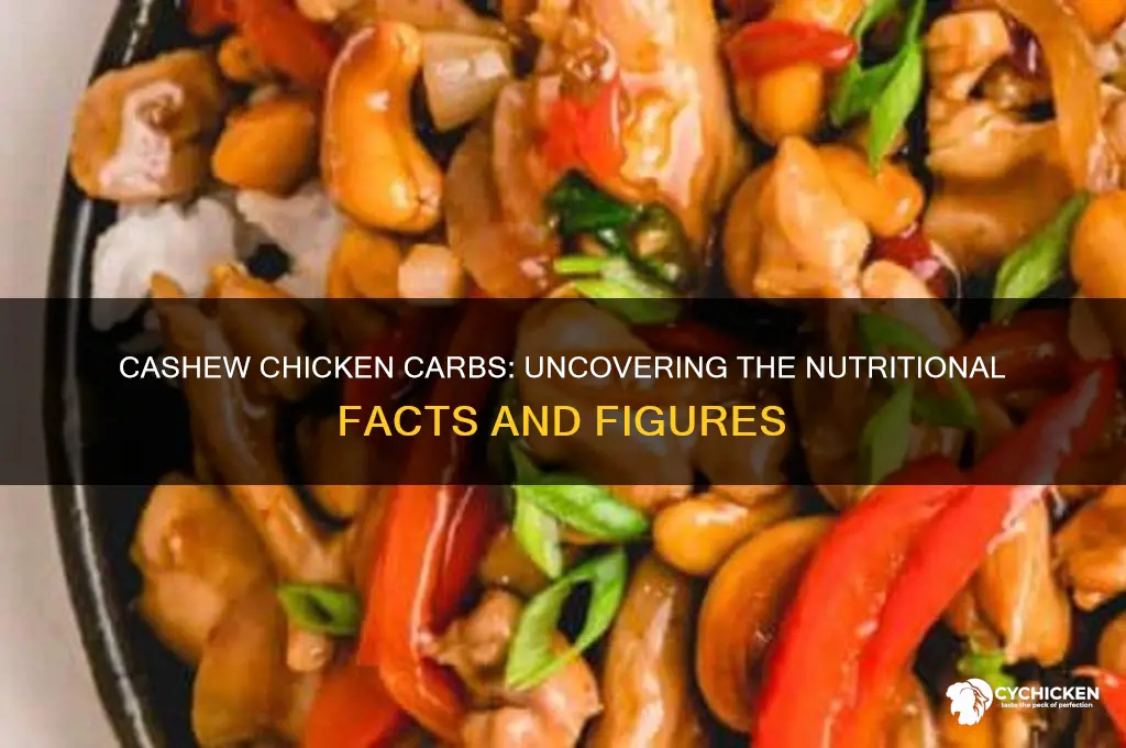 how many carbs are in cashew chicken