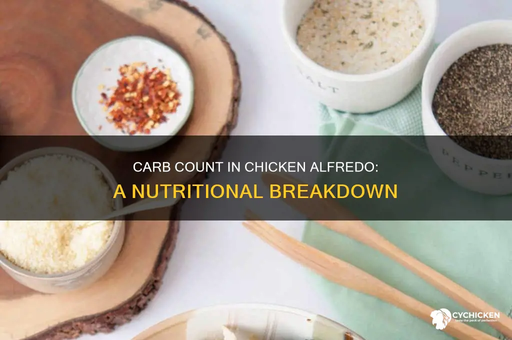 how many carbs are in chicken alfredo