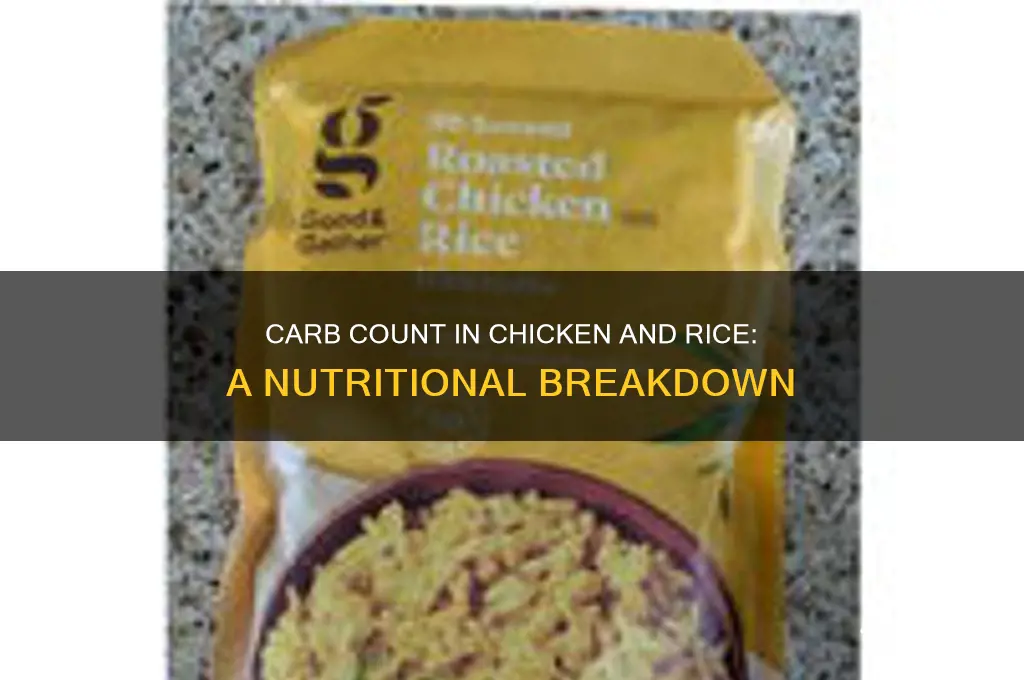 how many carbs are in chicken and rice