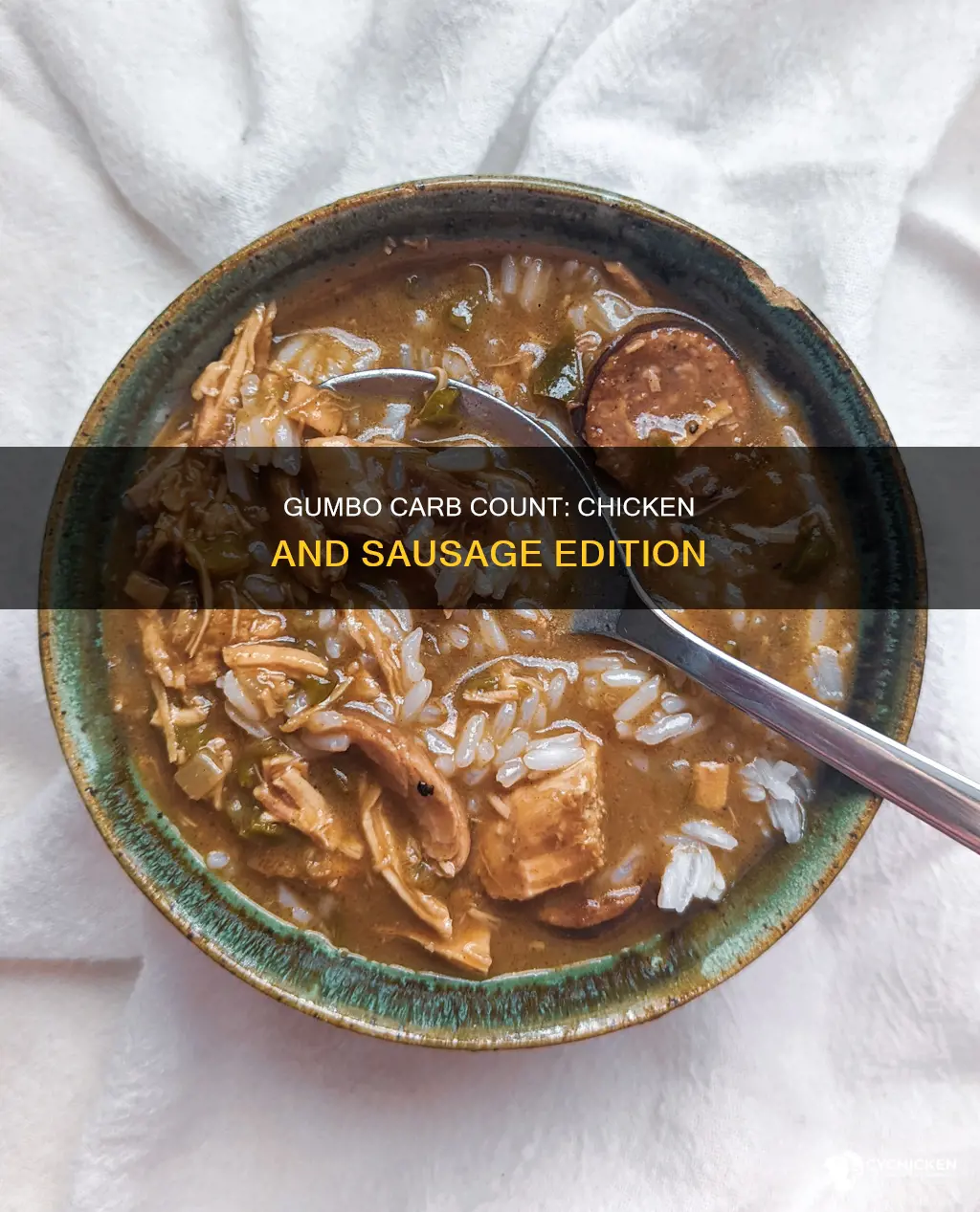 how many carbs are in chicken and sausage gumbo
