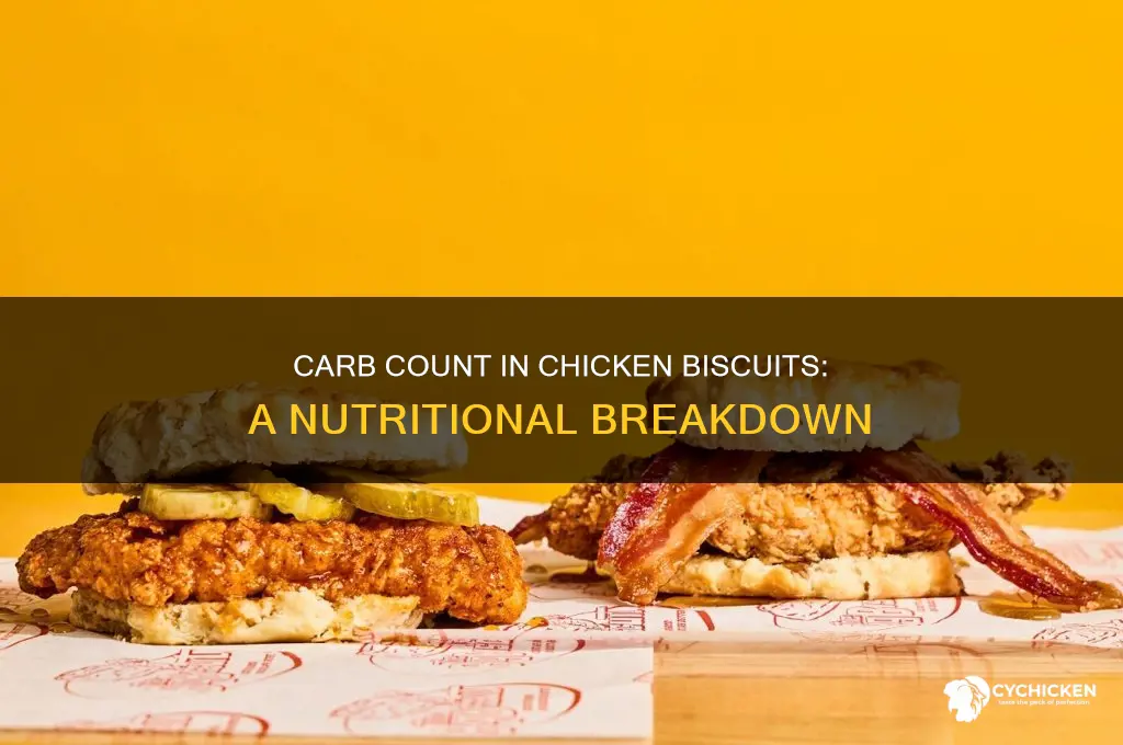 how many carbs are in chicken biscuit