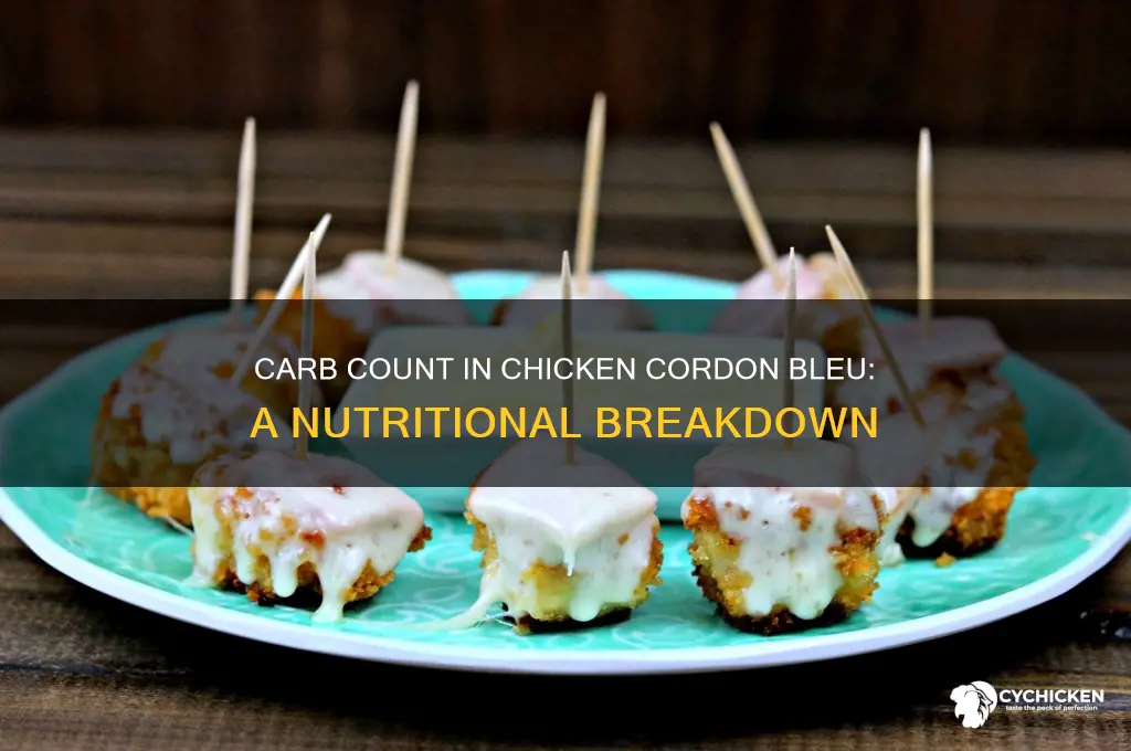 how many carbs are in chicken cordon bleu
