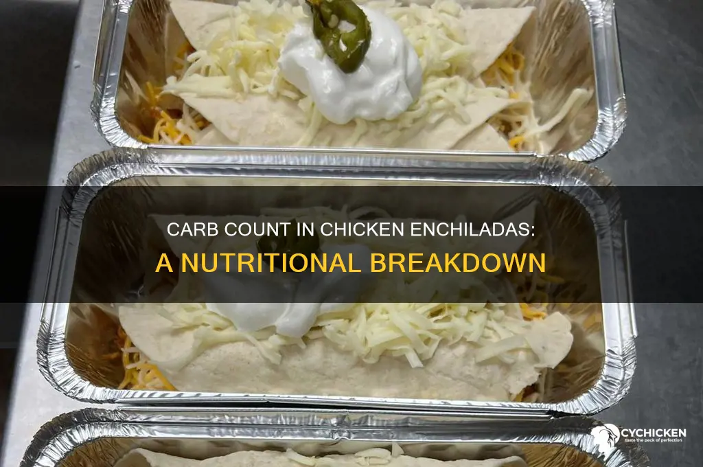 how many carbs are in chicken enchiladas