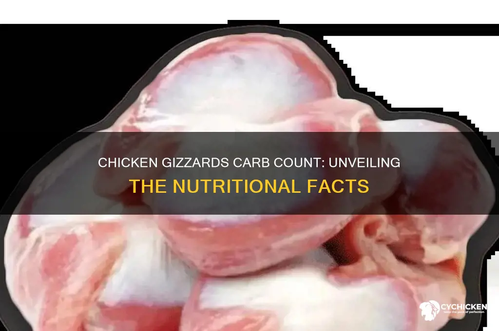 how many carbs are in chicken gizzards