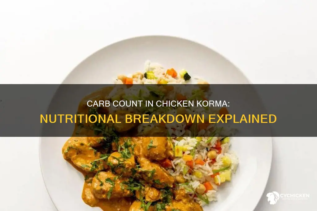 how many carbs are in chicken korma