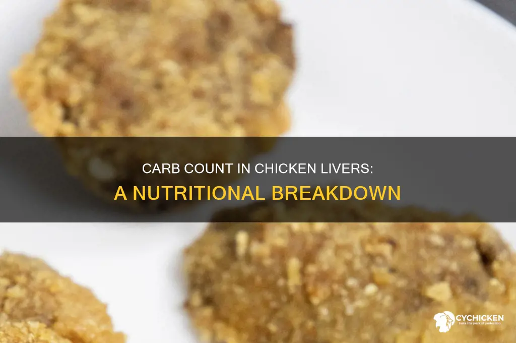 how many carbs are in chicken livers