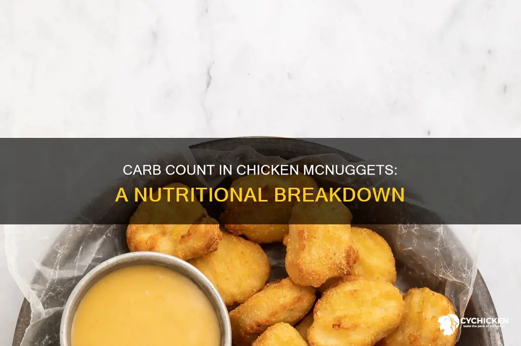 how many carbs are in chicken mcnuggets