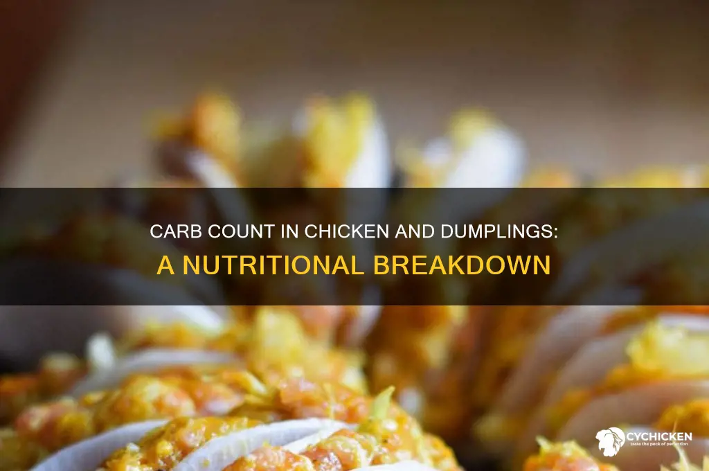 how many carbs are in chicken n dumplings