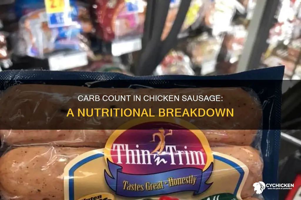 how many carbs are in chicken sausage
