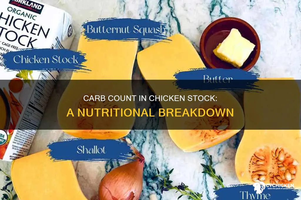how many carbs are in chicken stock