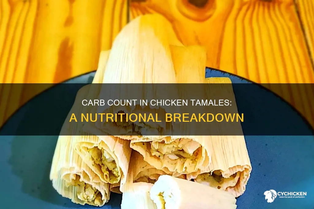 how many carbs are in chicken tamales