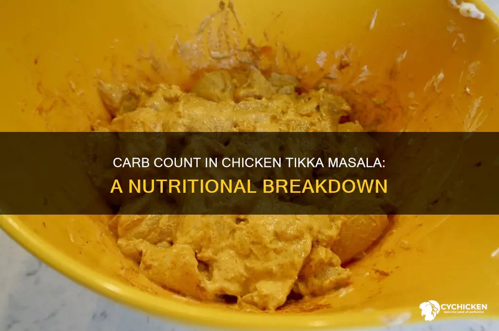 how many carbs are in chicken tikka masala