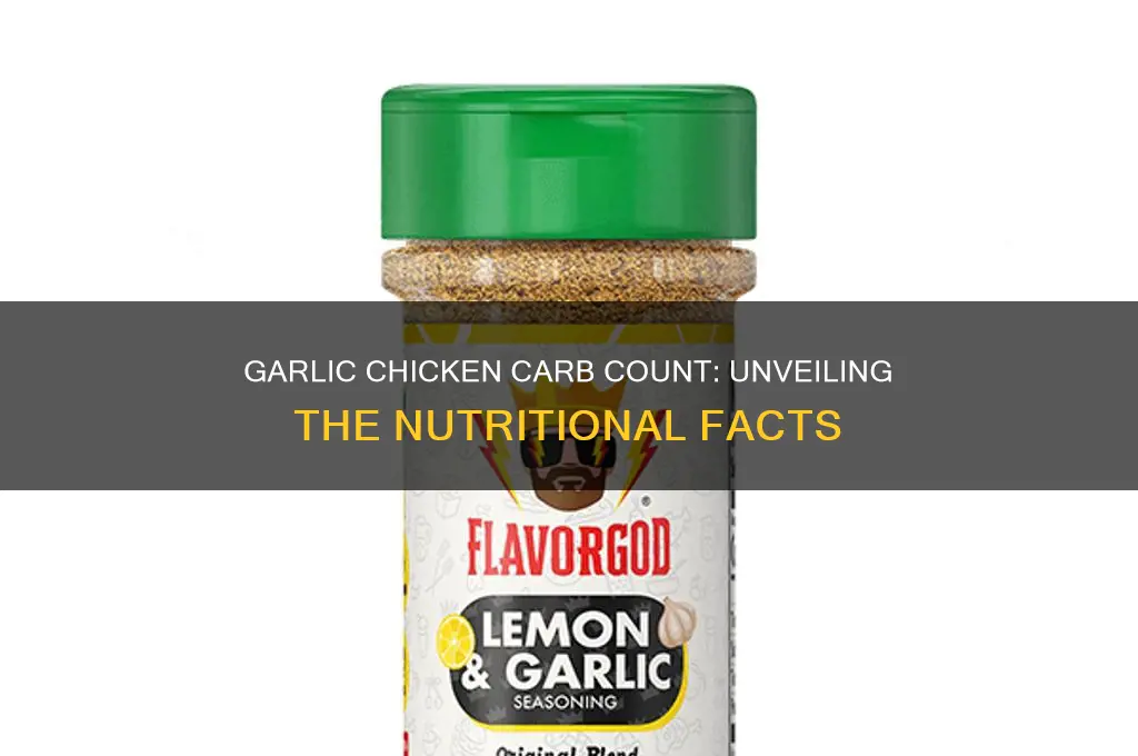 how many carbs are in garlic chicken