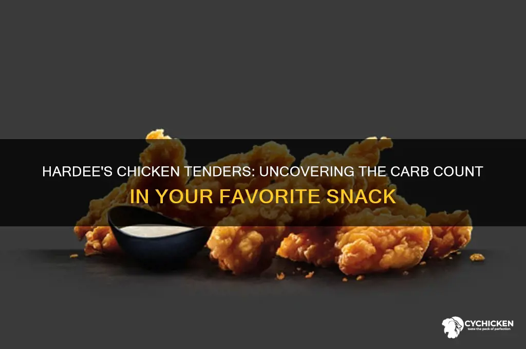 how many carbs are in hardees chicken tenders