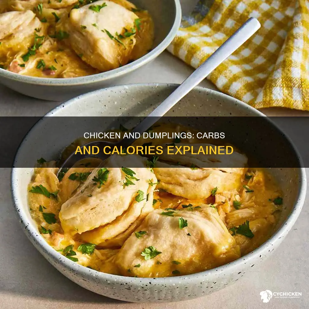 how many carbs are in homemade chicken and dumplings