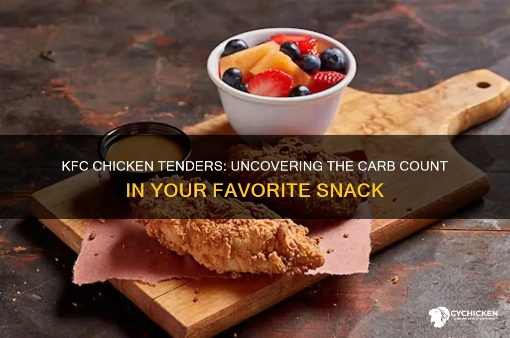how many carbs are in kfc chicken tenders