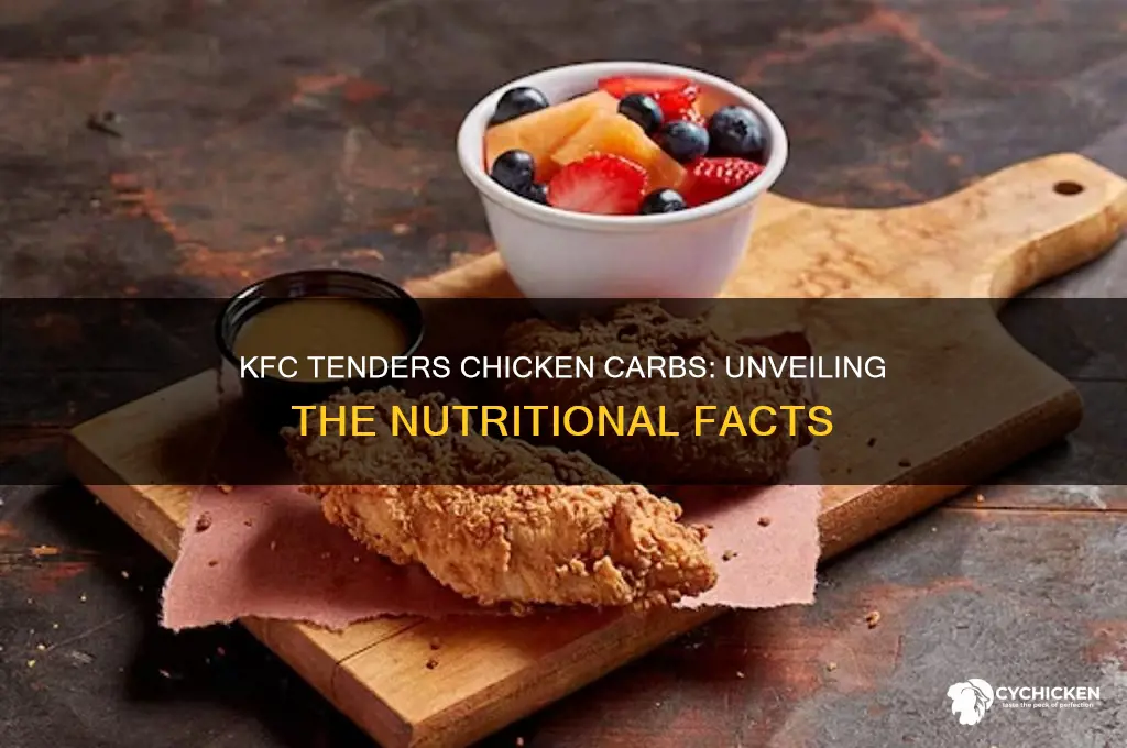 how many carbs are in kfc tenders chicken