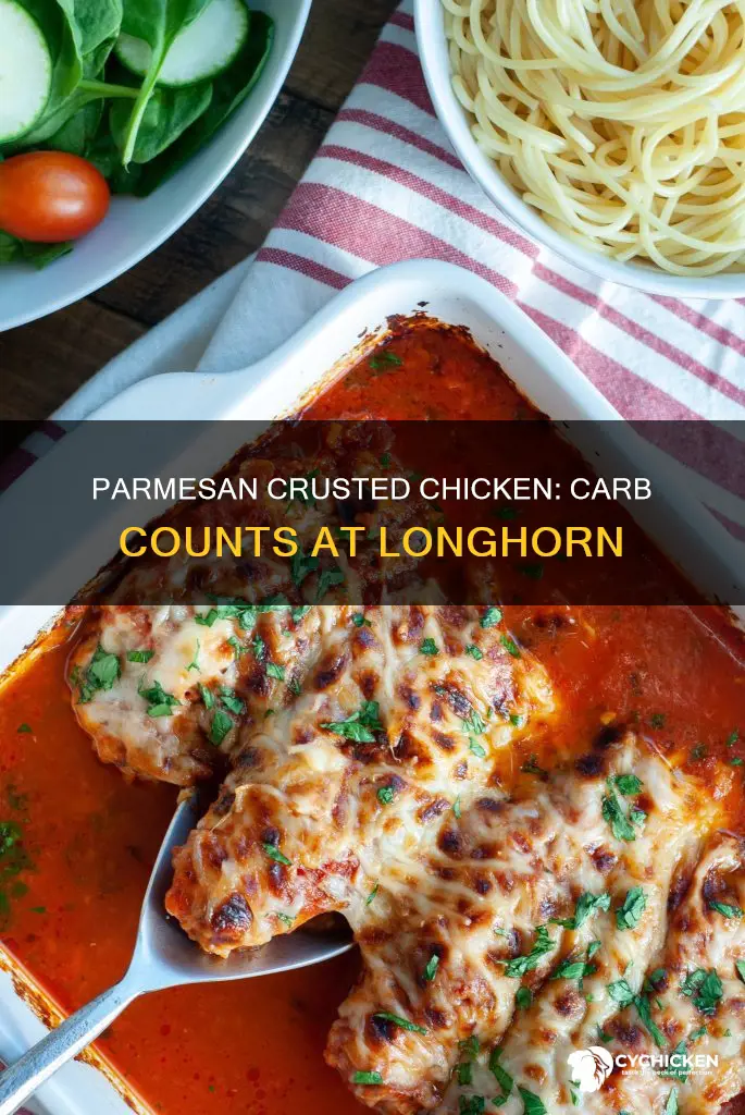 how many carbs are in longhorns parmesan crusted chicken