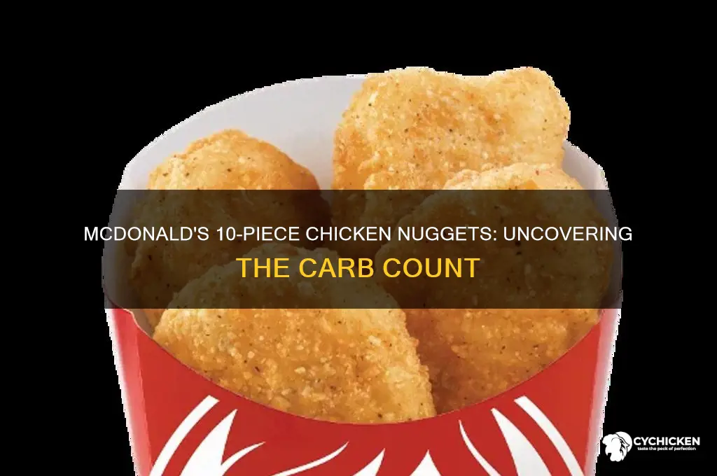 how many carbs are in mcdonald