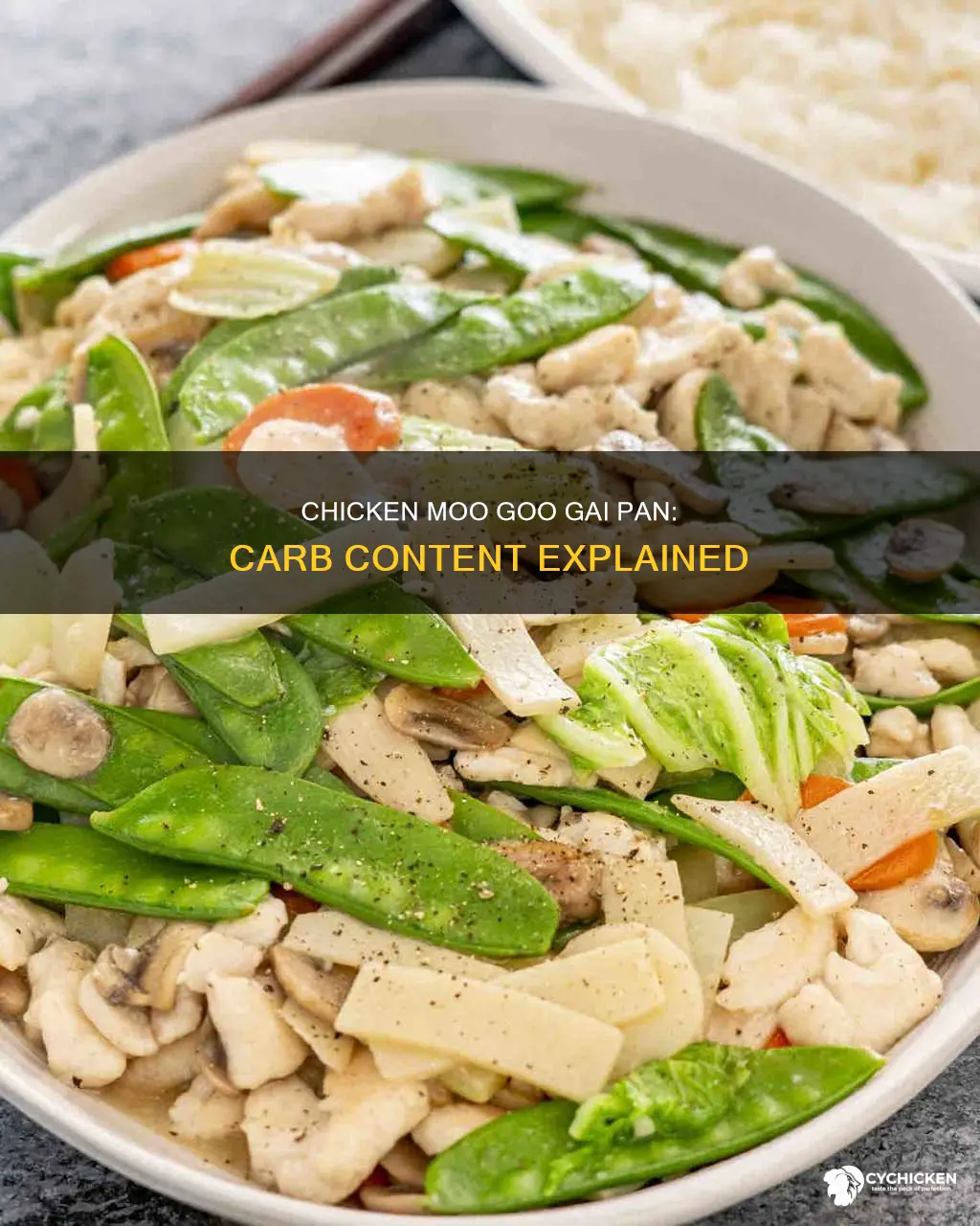 how many carbs are in moo goo gai pan chicken