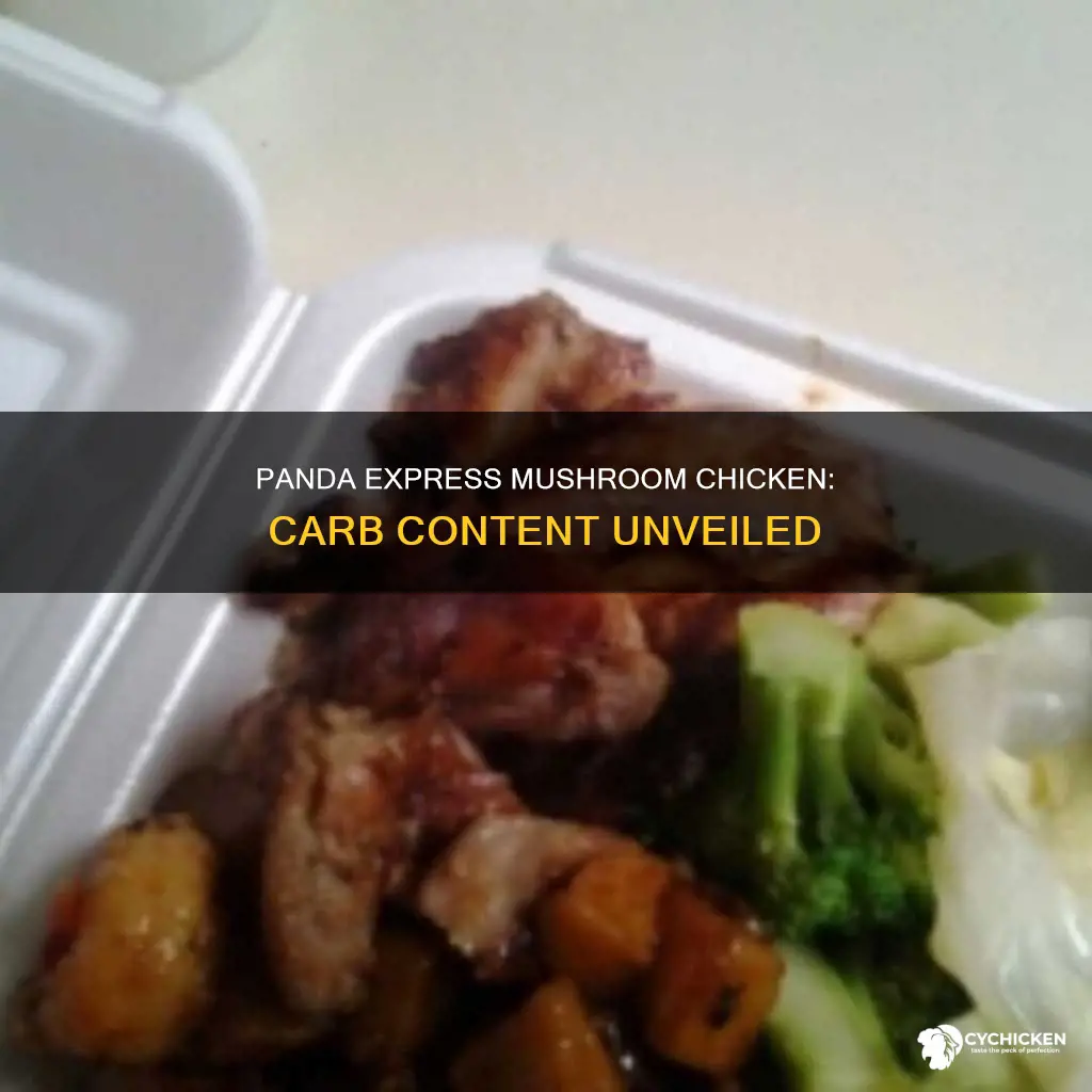 how many carbs are in panda express mushroom chicken