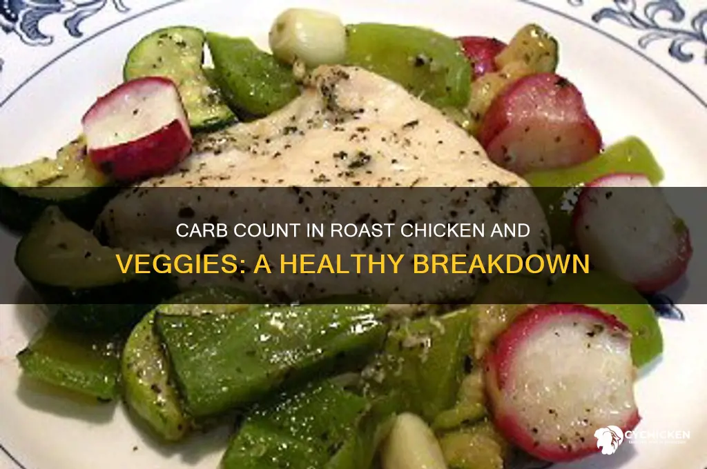 how many carbs are in roast chicken and vegetables