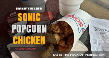 Sonic Popcorn Chicken Carbs: A Crunchy, Low-Carb Snack Option?