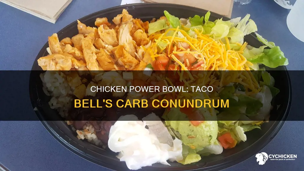 how many carbs are in taco bell chicken power bowl