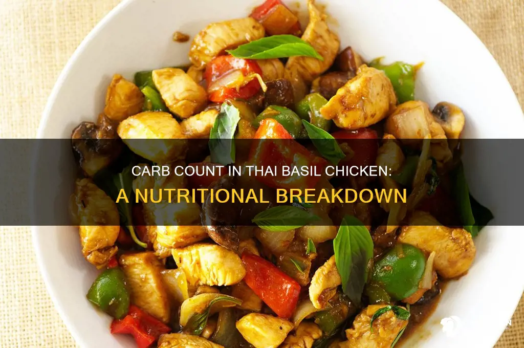 how many carbs are in thai basil chicken