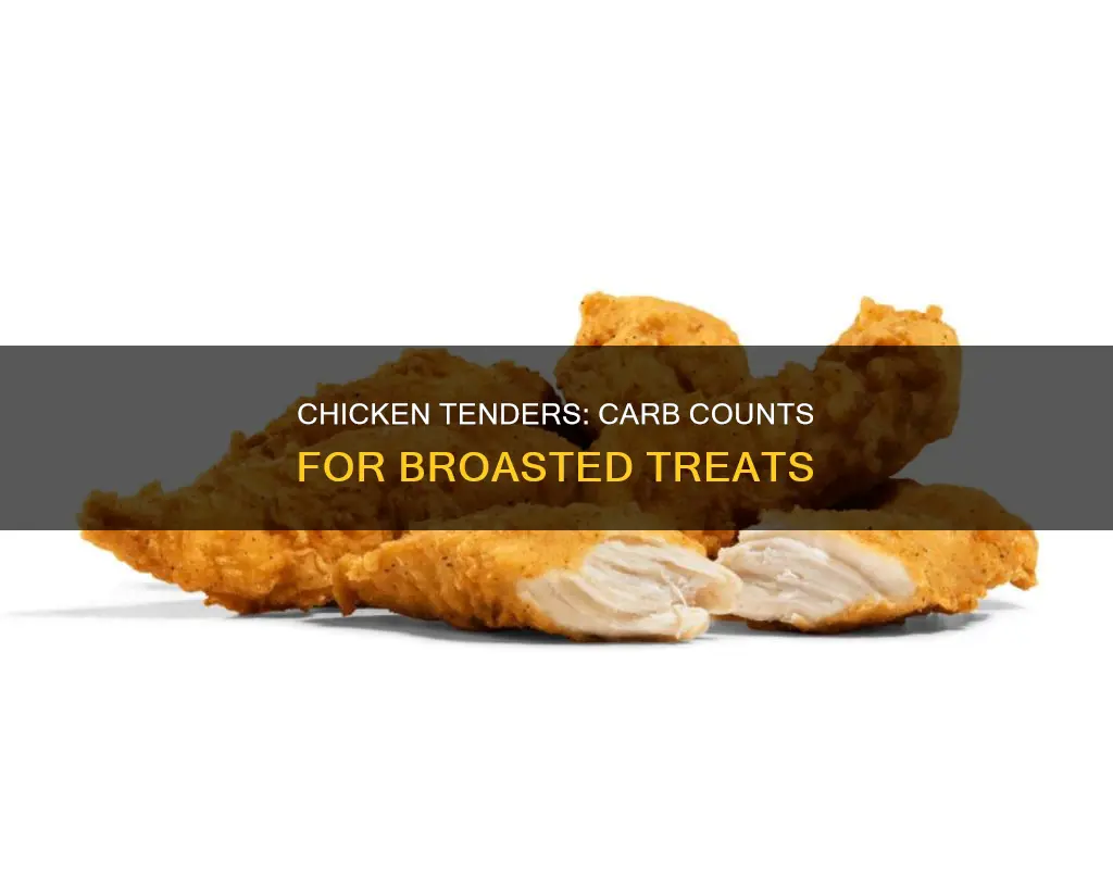 how many carbs are in the broasted chicken tenders