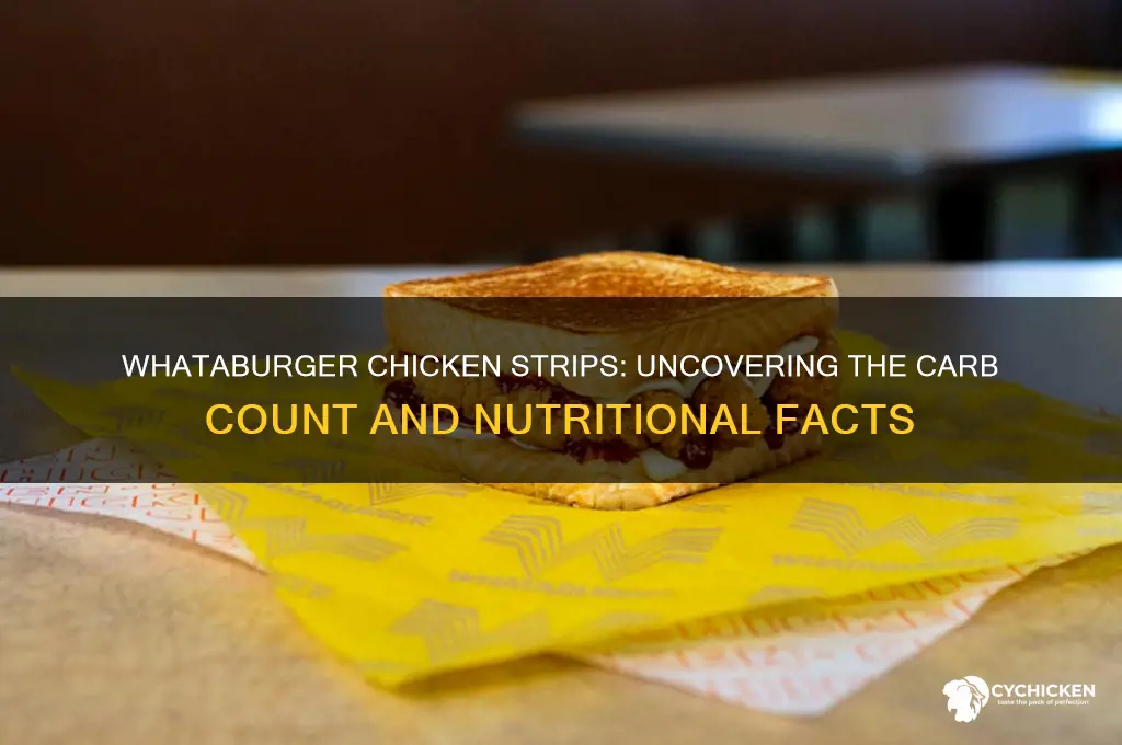 how many carbs are in whataburger chicken strips