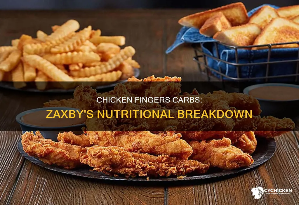 how many carbs are in zaxby