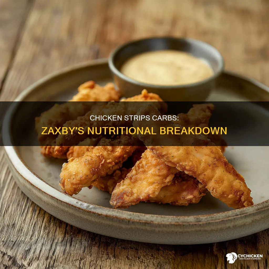 how many carbs are in zaxby
