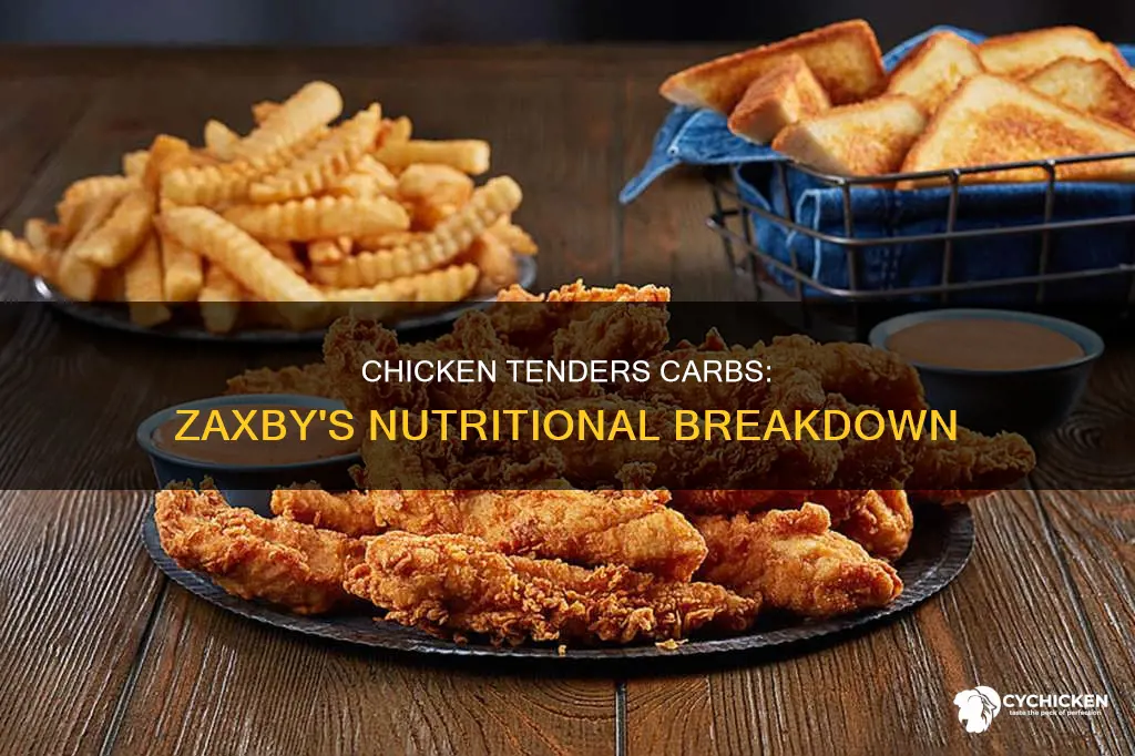 how many carbs are in zaxby