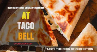 Carb Count: Taco Bell's Chicken Quesadilla Nutrition Breakdown